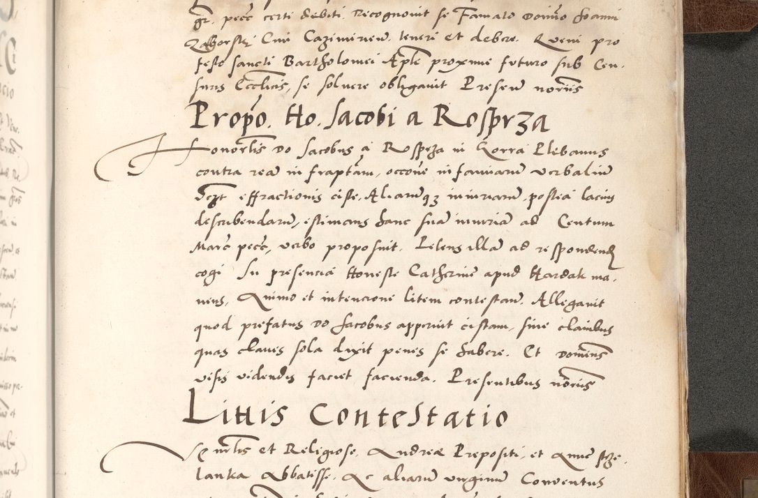 Zdjęcie nr 953 dla obiektu archiwalnego: Acta actorum causarum, sententiarum tam diffinitivarum quam interlocutoriam, obligationum, constitutionum, contractuum etc. coram reverendo patre domino Petro Porembski preposito Oswieczimensi, canonico et officiali Cracoviensi de anno Domini millesimo DºLº quarto, indictione duodecima, pontificatus sanctissimi in Christo patris et domini nostri domini Julii divina providencia papae eius nominis tercii, anno quarto, a die et mense infrasciptis continuantur