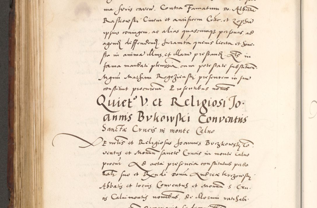 Zdjęcie nr 944 dla obiektu archiwalnego: Acta actorum causarum, sententiarum tam diffinitivarum quam interlocutoriam, obligationum, constitutionum, contractuum etc. coram reverendo patre domino Petro Porembski preposito Oswieczimensi, canonico et officiali Cracoviensi de anno Domini millesimo DºLº quarto, indictione duodecima, pontificatus sanctissimi in Christo patris et domini nostri domini Julii divina providencia papae eius nominis tercii, anno quarto, a die et mense infrasciptis continuantur