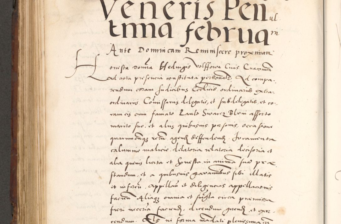 Zdjęcie nr 928 dla obiektu archiwalnego: Acta actorum causarum, sententiarum tam diffinitivarum quam interlocutoriam, obligationum, constitutionum, contractuum etc. coram reverendo patre domino Petro Porembski preposito Oswieczimensi, canonico et officiali Cracoviensi de anno Domini millesimo DºLº quarto, indictione duodecima, pontificatus sanctissimi in Christo patris et domini nostri domini Julii divina providencia papae eius nominis tercii, anno quarto, a die et mense infrasciptis continuantur