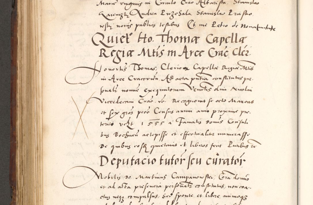 Zdjęcie nr 926 dla obiektu archiwalnego: Acta actorum causarum, sententiarum tam diffinitivarum quam interlocutoriam, obligationum, constitutionum, contractuum etc. coram reverendo patre domino Petro Porembski preposito Oswieczimensi, canonico et officiali Cracoviensi de anno Domini millesimo DºLº quarto, indictione duodecima, pontificatus sanctissimi in Christo patris et domini nostri domini Julii divina providencia papae eius nominis tercii, anno quarto, a die et mense infrasciptis continuantur
