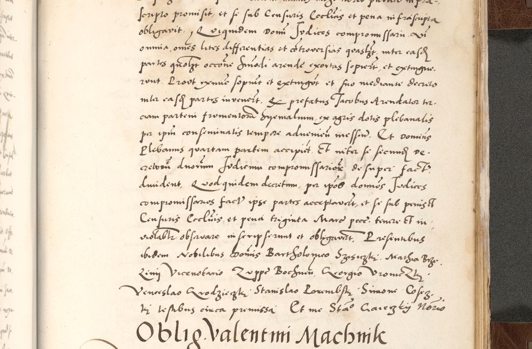 Zdjęcie nr 921 dla obiektu archiwalnego: Acta actorum causarum, sententiarum tam diffinitivarum quam interlocutoriam, obligationum, constitutionum, contractuum etc. coram reverendo patre domino Petro Porembski preposito Oswieczimensi, canonico et officiali Cracoviensi de anno Domini millesimo DºLº quarto, indictione duodecima, pontificatus sanctissimi in Christo patris et domini nostri domini Julii divina providencia papae eius nominis tercii, anno quarto, a die et mense infrasciptis continuantur