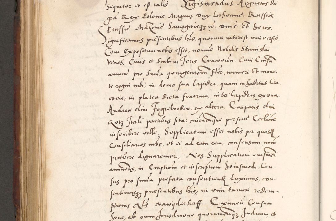 Zdjęcie nr 916 dla obiektu archiwalnego: Acta actorum causarum, sententiarum tam diffinitivarum quam interlocutoriam, obligationum, constitutionum, contractuum etc. coram reverendo patre domino Petro Porembski preposito Oswieczimensi, canonico et officiali Cracoviensi de anno Domini millesimo DºLº quarto, indictione duodecima, pontificatus sanctissimi in Christo patris et domini nostri domini Julii divina providencia papae eius nominis tercii, anno quarto, a die et mense infrasciptis continuantur