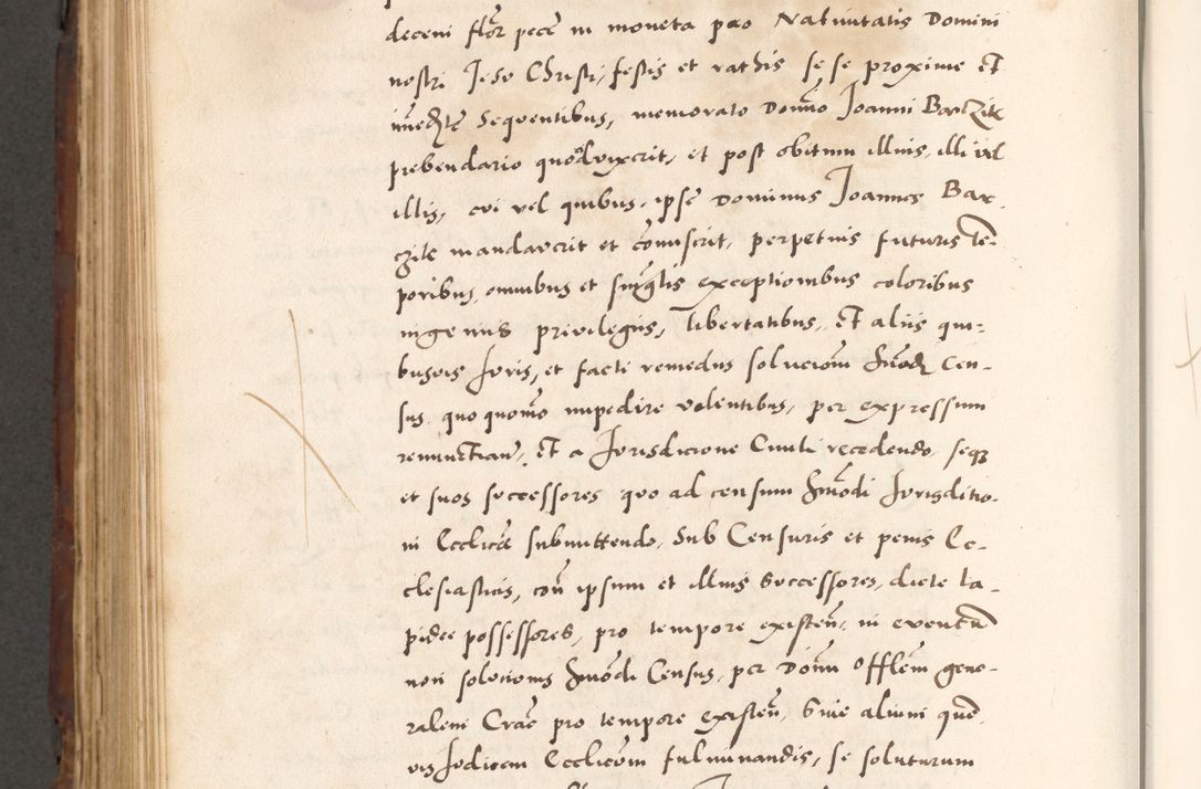 Zdjęcie nr 914 dla obiektu archiwalnego: Acta actorum causarum, sententiarum tam diffinitivarum quam interlocutoriam, obligationum, constitutionum, contractuum etc. coram reverendo patre domino Petro Porembski preposito Oswieczimensi, canonico et officiali Cracoviensi de anno Domini millesimo DºLº quarto, indictione duodecima, pontificatus sanctissimi in Christo patris et domini nostri domini Julii divina providencia papae eius nominis tercii, anno quarto, a die et mense infrasciptis continuantur