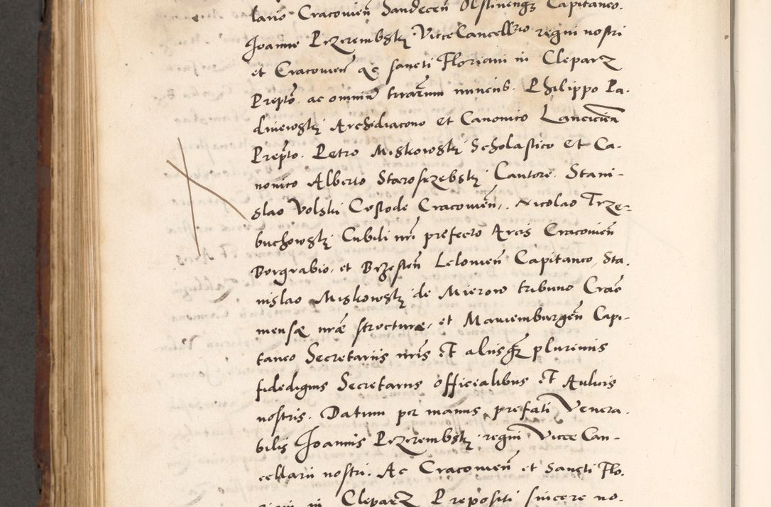 Zdjęcie nr 912 dla obiektu archiwalnego: Acta actorum causarum, sententiarum tam diffinitivarum quam interlocutoriam, obligationum, constitutionum, contractuum etc. coram reverendo patre domino Petro Porembski preposito Oswieczimensi, canonico et officiali Cracoviensi de anno Domini millesimo DºLº quarto, indictione duodecima, pontificatus sanctissimi in Christo patris et domini nostri domini Julii divina providencia papae eius nominis tercii, anno quarto, a die et mense infrasciptis continuantur