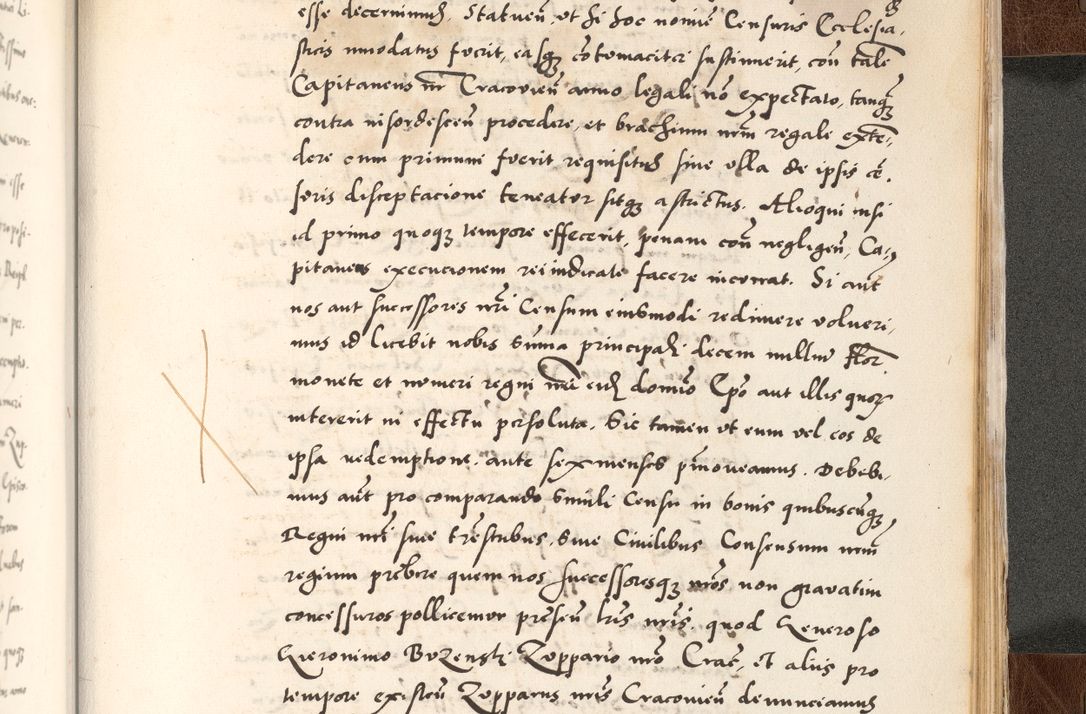 Zdjęcie nr 909 dla obiektu archiwalnego: Acta actorum causarum, sententiarum tam diffinitivarum quam interlocutoriam, obligationum, constitutionum, contractuum etc. coram reverendo patre domino Petro Porembski preposito Oswieczimensi, canonico et officiali Cracoviensi de anno Domini millesimo DºLº quarto, indictione duodecima, pontificatus sanctissimi in Christo patris et domini nostri domini Julii divina providencia papae eius nominis tercii, anno quarto, a die et mense infrasciptis continuantur