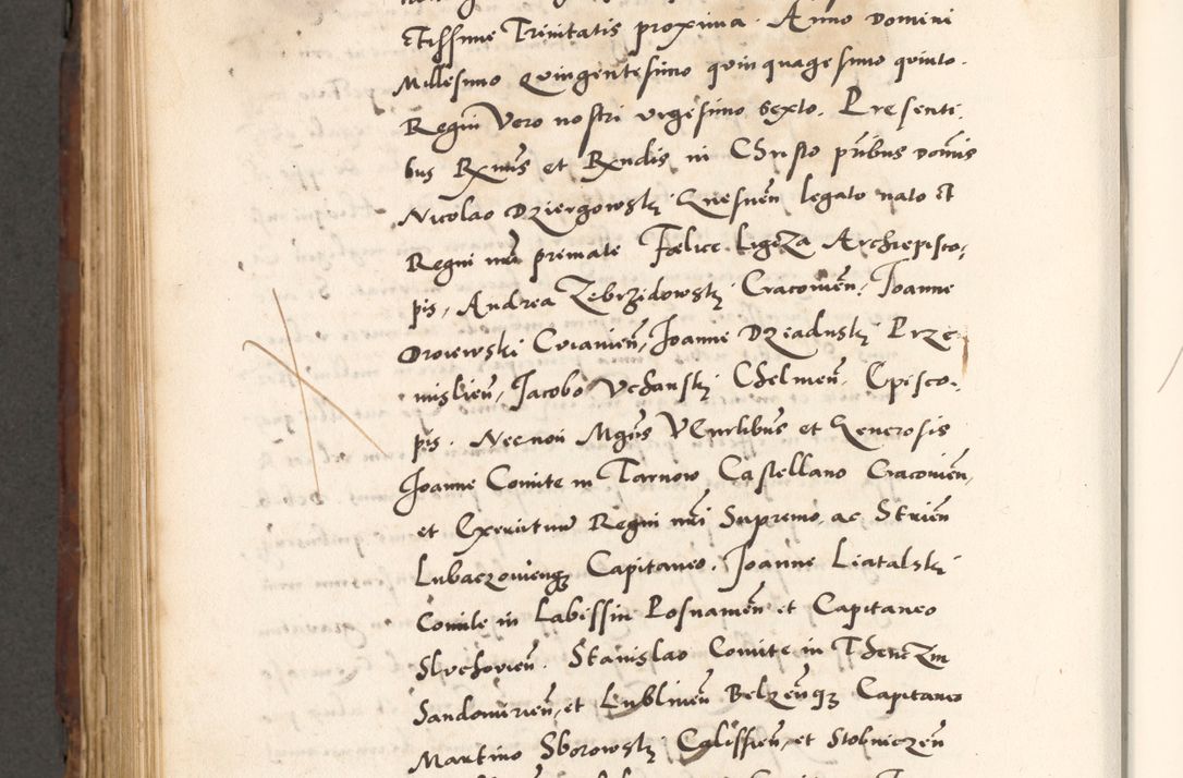 Zdjęcie nr 910 dla obiektu archiwalnego: Acta actorum causarum, sententiarum tam diffinitivarum quam interlocutoriam, obligationum, constitutionum, contractuum etc. coram reverendo patre domino Petro Porembski preposito Oswieczimensi, canonico et officiali Cracoviensi de anno Domini millesimo DºLº quarto, indictione duodecima, pontificatus sanctissimi in Christo patris et domini nostri domini Julii divina providencia papae eius nominis tercii, anno quarto, a die et mense infrasciptis continuantur