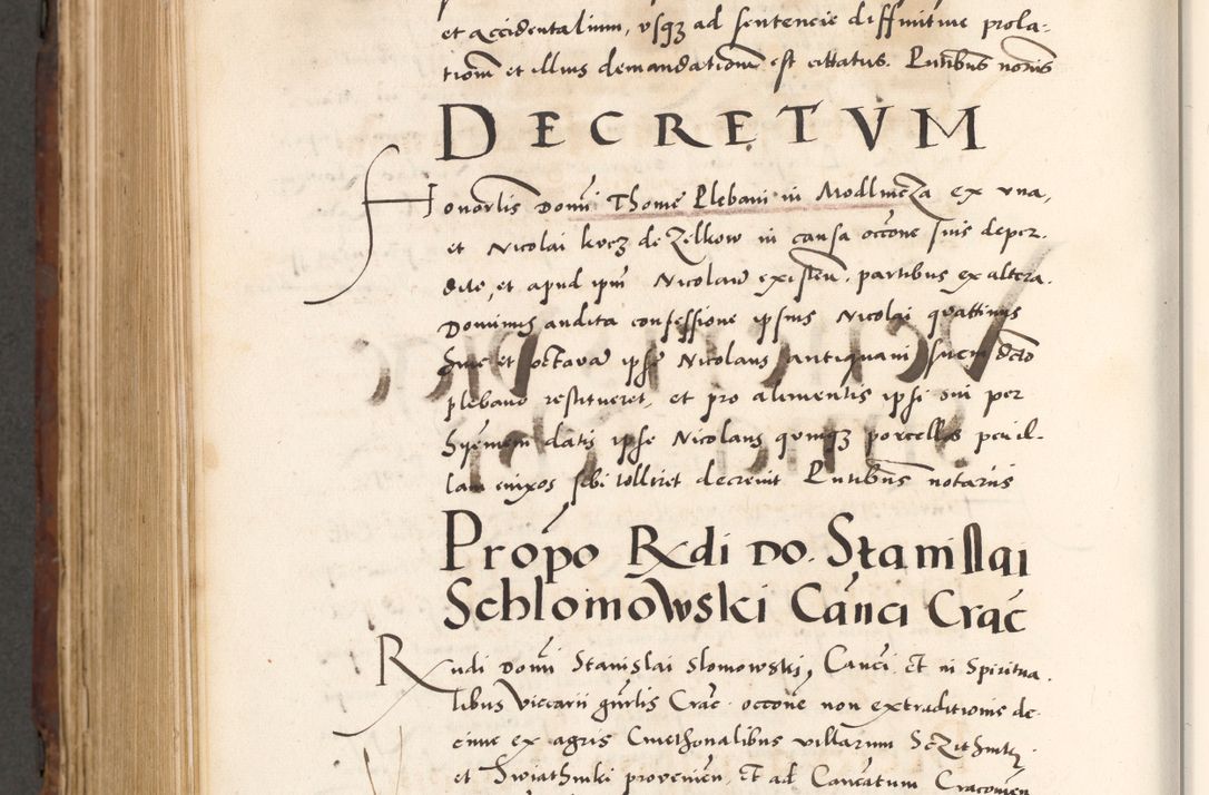 Zdjęcie nr 902 dla obiektu archiwalnego: Acta actorum causarum, sententiarum tam diffinitivarum quam interlocutoriam, obligationum, constitutionum, contractuum etc. coram reverendo patre domino Petro Porembski preposito Oswieczimensi, canonico et officiali Cracoviensi de anno Domini millesimo DºLº quarto, indictione duodecima, pontificatus sanctissimi in Christo patris et domini nostri domini Julii divina providencia papae eius nominis tercii, anno quarto, a die et mense infrasciptis continuantur