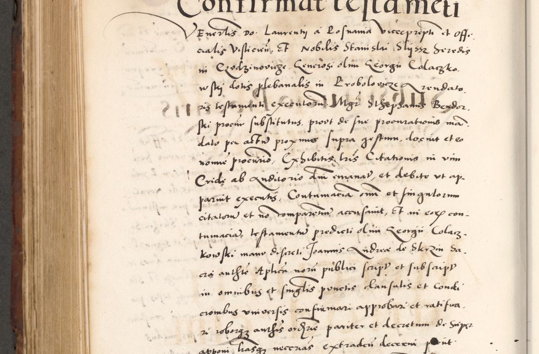 Zdjęcie nr 896 dla obiektu archiwalnego: Acta actorum causarum, sententiarum tam diffinitivarum quam interlocutoriam, obligationum, constitutionum, contractuum etc. coram reverendo patre domino Petro Porembski preposito Oswieczimensi, canonico et officiali Cracoviensi de anno Domini millesimo DºLº quarto, indictione duodecima, pontificatus sanctissimi in Christo patris et domini nostri domini Julii divina providencia papae eius nominis tercii, anno quarto, a die et mense infrasciptis continuantur