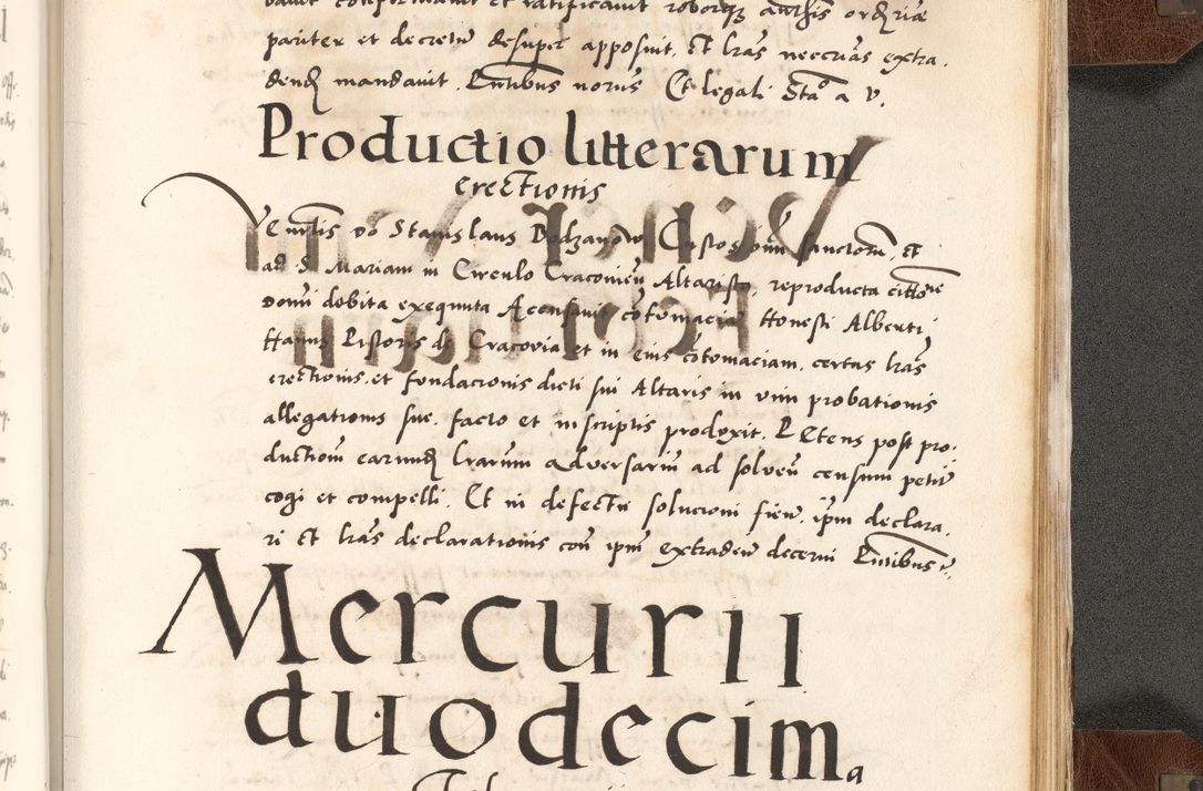 Zdjęcie nr 897 dla obiektu archiwalnego: Acta actorum causarum, sententiarum tam diffinitivarum quam interlocutoriam, obligationum, constitutionum, contractuum etc. coram reverendo patre domino Petro Porembski preposito Oswieczimensi, canonico et officiali Cracoviensi de anno Domini millesimo DºLº quarto, indictione duodecima, pontificatus sanctissimi in Christo patris et domini nostri domini Julii divina providencia papae eius nominis tercii, anno quarto, a die et mense infrasciptis continuantur