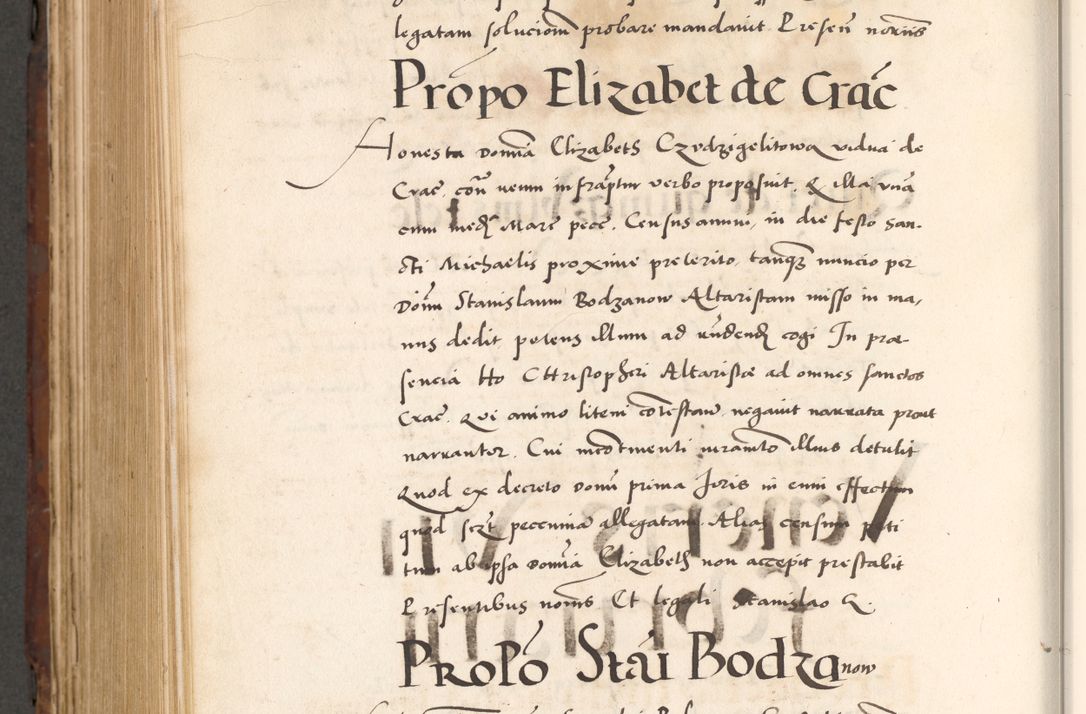 Zdjęcie nr 888 dla obiektu archiwalnego: Acta actorum causarum, sententiarum tam diffinitivarum quam interlocutoriam, obligationum, constitutionum, contractuum etc. coram reverendo patre domino Petro Porembski preposito Oswieczimensi, canonico et officiali Cracoviensi de anno Domini millesimo DºLº quarto, indictione duodecima, pontificatus sanctissimi in Christo patris et domini nostri domini Julii divina providencia papae eius nominis tercii, anno quarto, a die et mense infrasciptis continuantur
