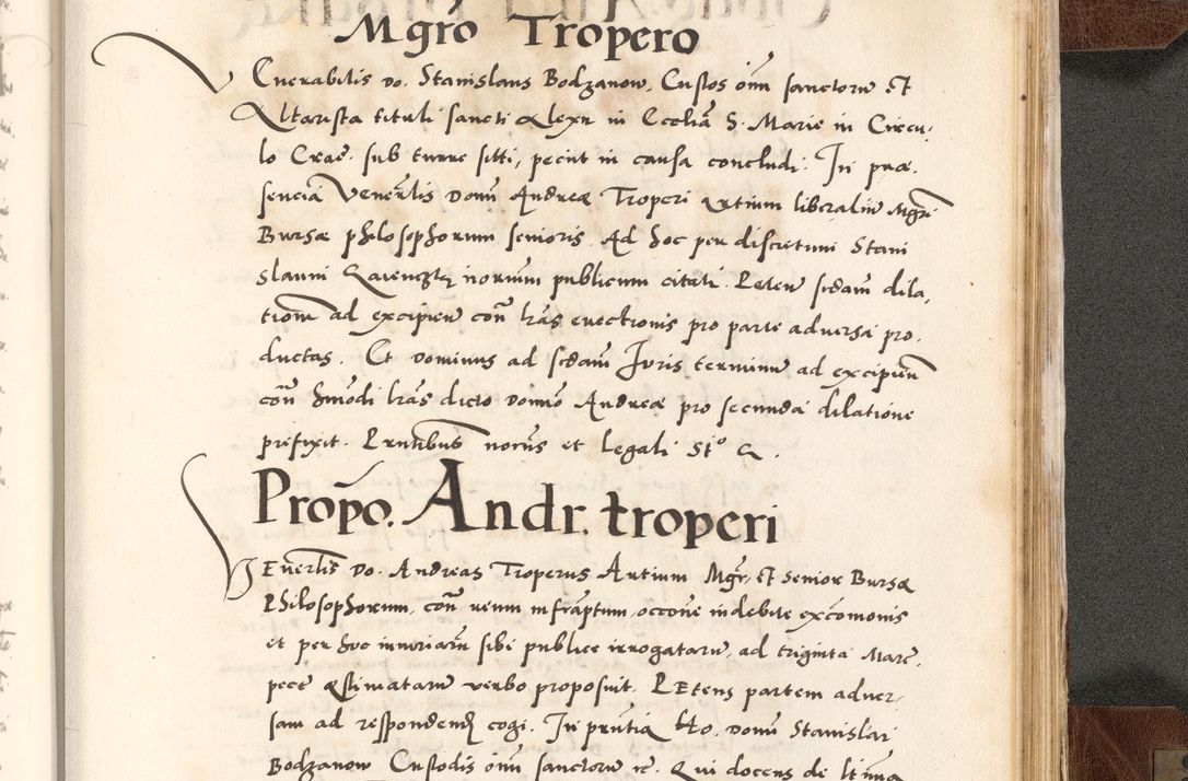 Zdjęcie nr 885 dla obiektu archiwalnego: Acta actorum causarum, sententiarum tam diffinitivarum quam interlocutoriam, obligationum, constitutionum, contractuum etc. coram reverendo patre domino Petro Porembski preposito Oswieczimensi, canonico et officiali Cracoviensi de anno Domini millesimo DºLº quarto, indictione duodecima, pontificatus sanctissimi in Christo patris et domini nostri domini Julii divina providencia papae eius nominis tercii, anno quarto, a die et mense infrasciptis continuantur