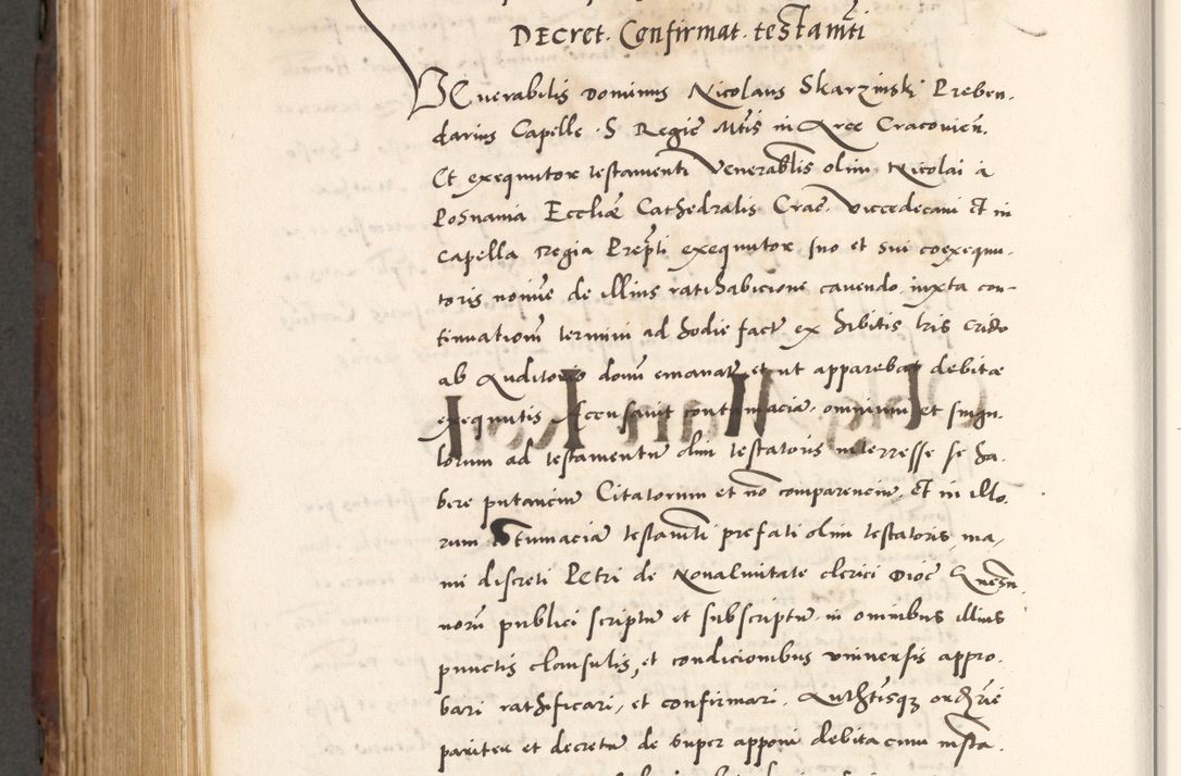 Zdjęcie nr 880 dla obiektu archiwalnego: Acta actorum causarum, sententiarum tam diffinitivarum quam interlocutoriam, obligationum, constitutionum, contractuum etc. coram reverendo patre domino Petro Porembski preposito Oswieczimensi, canonico et officiali Cracoviensi de anno Domini millesimo DºLº quarto, indictione duodecima, pontificatus sanctissimi in Christo patris et domini nostri domini Julii divina providencia papae eius nominis tercii, anno quarto, a die et mense infrasciptis continuantur