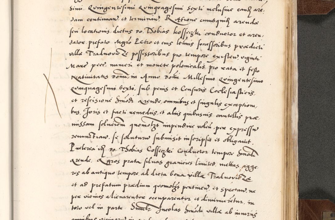 Zdjęcie nr 871 dla obiektu archiwalnego: Acta actorum causarum, sententiarum tam diffinitivarum quam interlocutoriam, obligationum, constitutionum, contractuum etc. coram reverendo patre domino Petro Porembski preposito Oswieczimensi, canonico et officiali Cracoviensi de anno Domini millesimo DºLº quarto, indictione duodecima, pontificatus sanctissimi in Christo patris et domini nostri domini Julii divina providencia papae eius nominis tercii, anno quarto, a die et mense infrasciptis continuantur