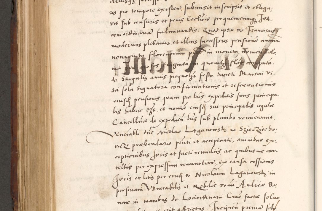 Zdjęcie nr 866 dla obiektu archiwalnego: Acta actorum causarum, sententiarum tam diffinitivarum quam interlocutoriam, obligationum, constitutionum, contractuum etc. coram reverendo patre domino Petro Porembski preposito Oswieczimensi, canonico et officiali Cracoviensi de anno Domini millesimo DºLº quarto, indictione duodecima, pontificatus sanctissimi in Christo patris et domini nostri domini Julii divina providencia papae eius nominis tercii, anno quarto, a die et mense infrasciptis continuantur