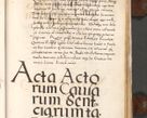 Zdjęcie nr 863 dla obiektu archiwalnego: Acta actorum causarum, sententiarum tam diffinitivarum quam interlocutoriam, obligationum, constitutionum, contractuum etc. coram reverendo patre domino Petro Porembski preposito Oswieczimensi, canonico et officiali Cracoviensi de anno Domini millesimo DºLº quarto, indictione duodecima, pontificatus sanctissimi in Christo patris et domini nostri domini Julii divina providencia papae eius nominis tercii, anno quarto, a die et mense infrasciptis continuantur