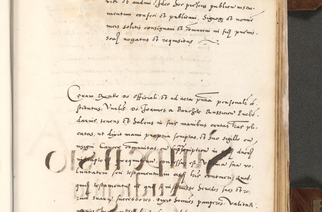 Zdjęcie nr 861 dla obiektu archiwalnego: Acta actorum causarum, sententiarum tam diffinitivarum quam interlocutoriam, obligationum, constitutionum, contractuum etc. coram reverendo patre domino Petro Porembski preposito Oswieczimensi, canonico et officiali Cracoviensi de anno Domini millesimo DºLº quarto, indictione duodecima, pontificatus sanctissimi in Christo patris et domini nostri domini Julii divina providencia papae eius nominis tercii, anno quarto, a die et mense infrasciptis continuantur