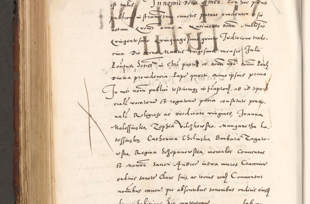Zdjęcie nr 858 dla obiektu archiwalnego: Acta actorum causarum, sententiarum tam diffinitivarum quam interlocutoriam, obligationum, constitutionum, contractuum etc. coram reverendo patre domino Petro Porembski preposito Oswieczimensi, canonico et officiali Cracoviensi de anno Domini millesimo DºLº quarto, indictione duodecima, pontificatus sanctissimi in Christo patris et domini nostri domini Julii divina providencia papae eius nominis tercii, anno quarto, a die et mense infrasciptis continuantur