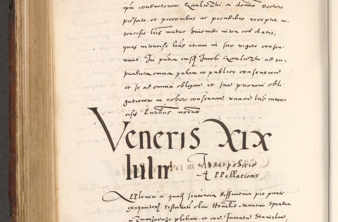 Zdjęcie nr 854 dla obiektu archiwalnego: Acta actorum causarum, sententiarum tam diffinitivarum quam interlocutoriam, obligationum, constitutionum, contractuum etc. coram reverendo patre domino Petro Porembski preposito Oswieczimensi, canonico et officiali Cracoviensi de anno Domini millesimo DºLº quarto, indictione duodecima, pontificatus sanctissimi in Christo patris et domini nostri domini Julii divina providencia papae eius nominis tercii, anno quarto, a die et mense infrasciptis continuantur