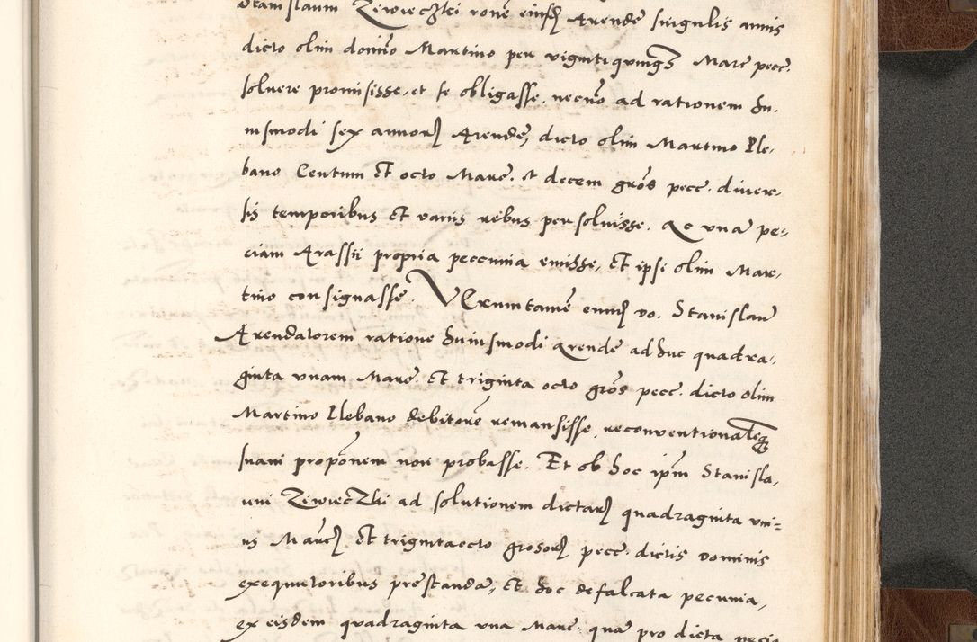 Zdjęcie nr 841 dla obiektu archiwalnego: Acta actorum causarum, sententiarum tam diffinitivarum quam interlocutoriam, obligationum, constitutionum, contractuum etc. coram reverendo patre domino Petro Porembski preposito Oswieczimensi, canonico et officiali Cracoviensi de anno Domini millesimo DºLº quarto, indictione duodecima, pontificatus sanctissimi in Christo patris et domini nostri domini Julii divina providencia papae eius nominis tercii, anno quarto, a die et mense infrasciptis continuantur