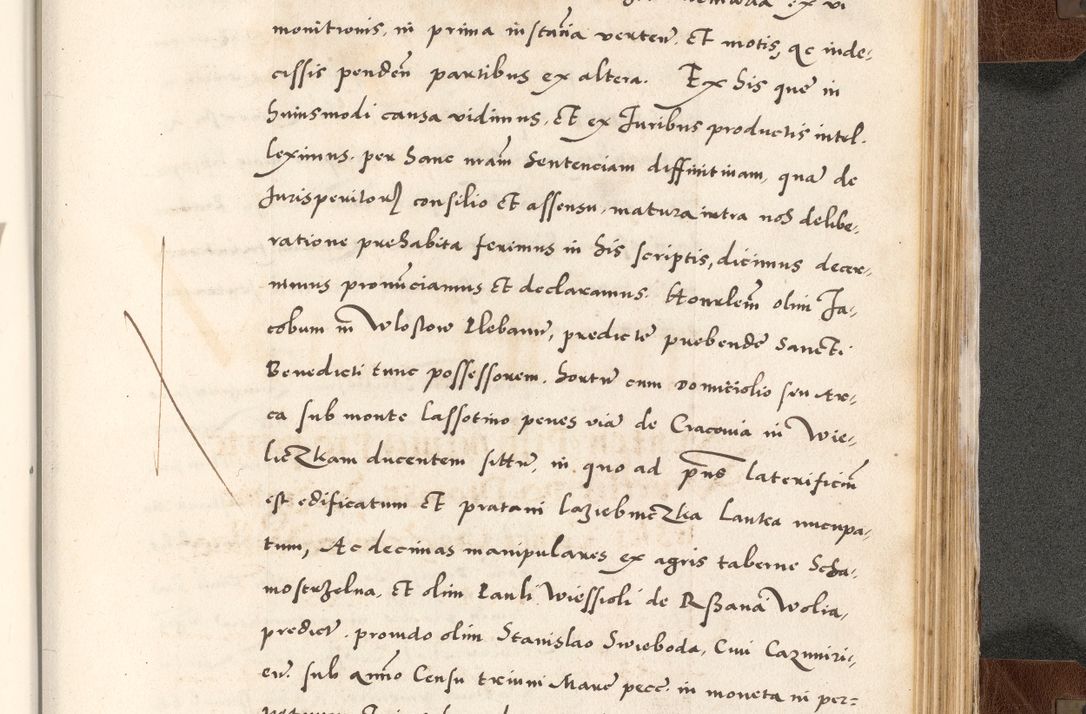Zdjęcie nr 837 dla obiektu archiwalnego: Acta actorum causarum, sententiarum tam diffinitivarum quam interlocutoriam, obligationum, constitutionum, contractuum etc. coram reverendo patre domino Petro Porembski preposito Oswieczimensi, canonico et officiali Cracoviensi de anno Domini millesimo DºLº quarto, indictione duodecima, pontificatus sanctissimi in Christo patris et domini nostri domini Julii divina providencia papae eius nominis tercii, anno quarto, a die et mense infrasciptis continuantur