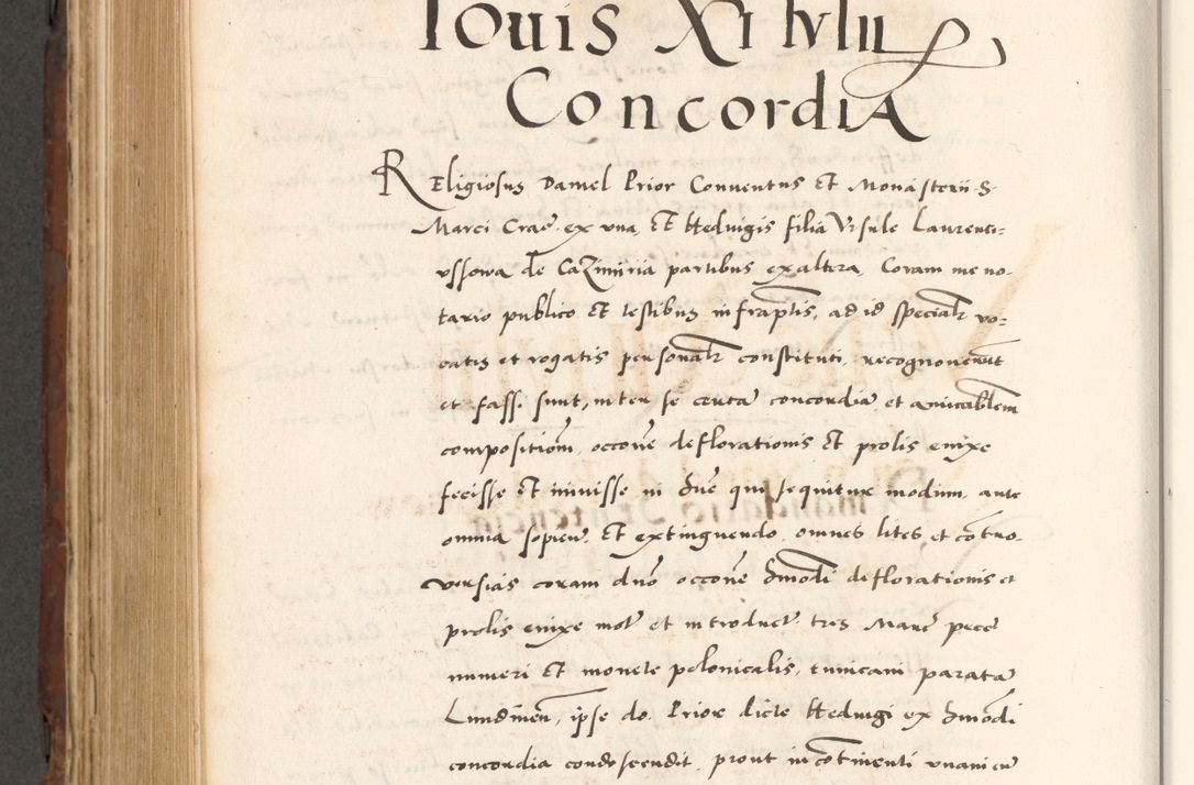 Zdjęcie nr 834 dla obiektu archiwalnego: Acta actorum causarum, sententiarum tam diffinitivarum quam interlocutoriam, obligationum, constitutionum, contractuum etc. coram reverendo patre domino Petro Porembski preposito Oswieczimensi, canonico et officiali Cracoviensi de anno Domini millesimo DºLº quarto, indictione duodecima, pontificatus sanctissimi in Christo patris et domini nostri domini Julii divina providencia papae eius nominis tercii, anno quarto, a die et mense infrasciptis continuantur