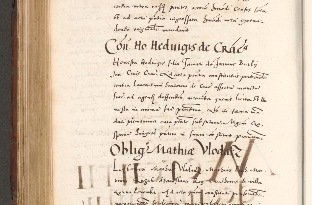 Zdjęcie nr 830 dla obiektu archiwalnego: Acta actorum causarum, sententiarum tam diffinitivarum quam interlocutoriam, obligationum, constitutionum, contractuum etc. coram reverendo patre domino Petro Porembski preposito Oswieczimensi, canonico et officiali Cracoviensi de anno Domini millesimo DºLº quarto, indictione duodecima, pontificatus sanctissimi in Christo patris et domini nostri domini Julii divina providencia papae eius nominis tercii, anno quarto, a die et mense infrasciptis continuantur