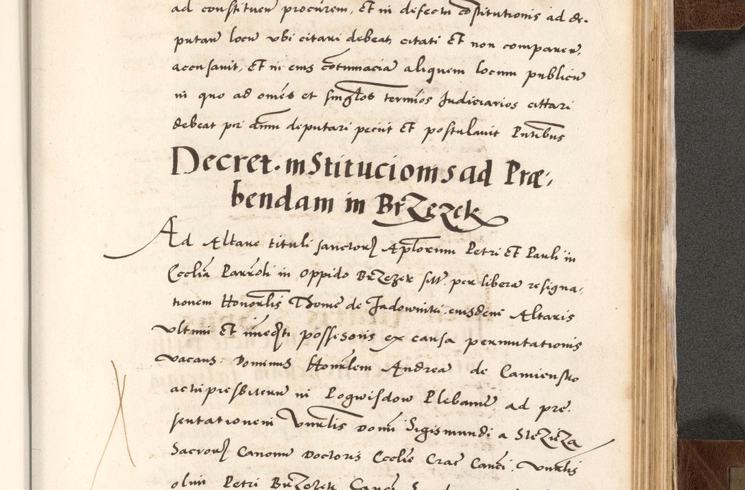 Zdjęcie nr 825 dla obiektu archiwalnego: Acta actorum causarum, sententiarum tam diffinitivarum quam interlocutoriam, obligationum, constitutionum, contractuum etc. coram reverendo patre domino Petro Porembski preposito Oswieczimensi, canonico et officiali Cracoviensi de anno Domini millesimo DºLº quarto, indictione duodecima, pontificatus sanctissimi in Christo patris et domini nostri domini Julii divina providencia papae eius nominis tercii, anno quarto, a die et mense infrasciptis continuantur