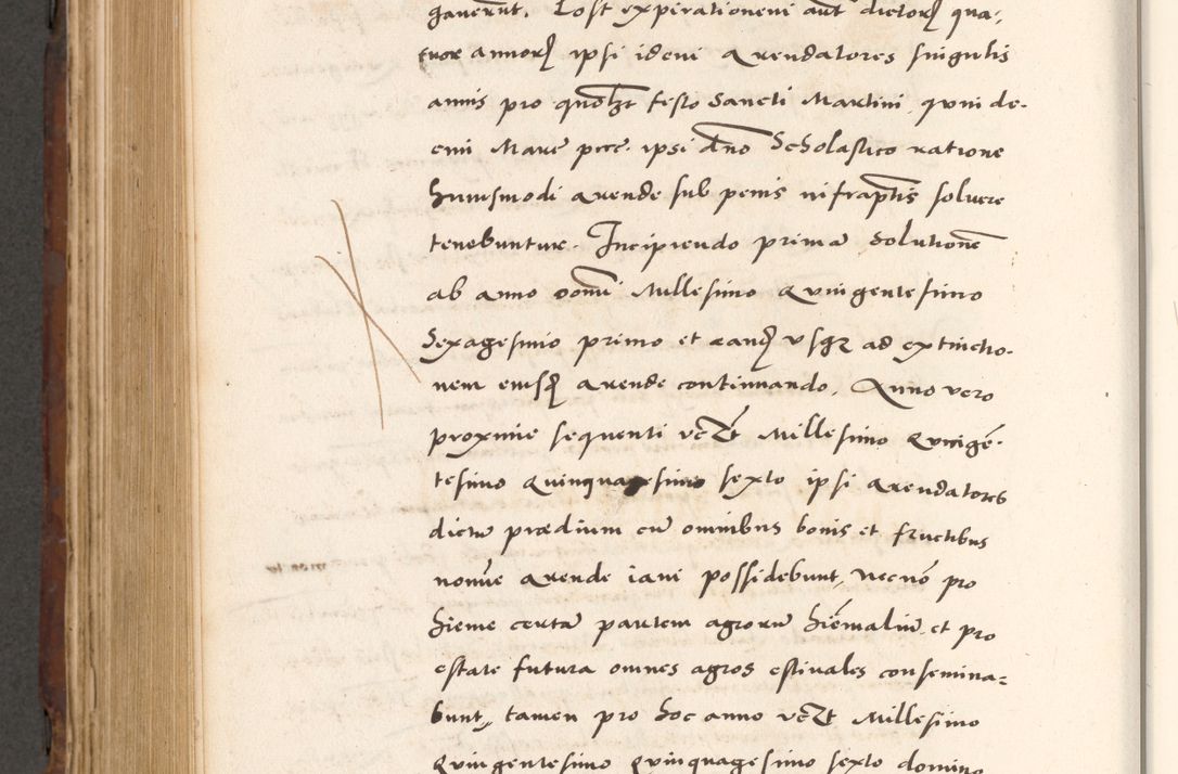 Zdjęcie nr 822 dla obiektu archiwalnego: Acta actorum causarum, sententiarum tam diffinitivarum quam interlocutoriam, obligationum, constitutionum, contractuum etc. coram reverendo patre domino Petro Porembski preposito Oswieczimensi, canonico et officiali Cracoviensi de anno Domini millesimo DºLº quarto, indictione duodecima, pontificatus sanctissimi in Christo patris et domini nostri domini Julii divina providencia papae eius nominis tercii, anno quarto, a die et mense infrasciptis continuantur