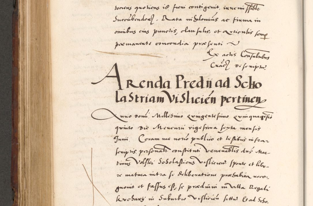 Zdjęcie nr 820 dla obiektu archiwalnego: Acta actorum causarum, sententiarum tam diffinitivarum quam interlocutoriam, obligationum, constitutionum, contractuum etc. coram reverendo patre domino Petro Porembski preposito Oswieczimensi, canonico et officiali Cracoviensi de anno Domini millesimo DºLº quarto, indictione duodecima, pontificatus sanctissimi in Christo patris et domini nostri domini Julii divina providencia papae eius nominis tercii, anno quarto, a die et mense infrasciptis continuantur