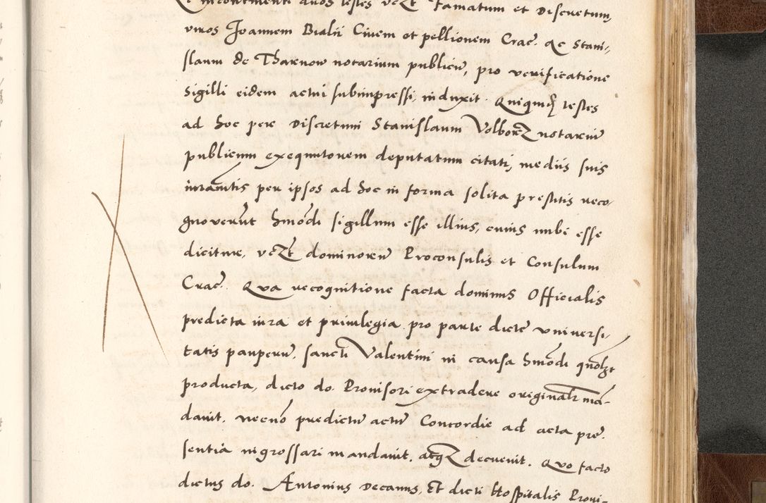 Zdjęcie nr 815 dla obiektu archiwalnego: Acta actorum causarum, sententiarum tam diffinitivarum quam interlocutoriam, obligationum, constitutionum, contractuum etc. coram reverendo patre domino Petro Porembski preposito Oswieczimensi, canonico et officiali Cracoviensi de anno Domini millesimo DºLº quarto, indictione duodecima, pontificatus sanctissimi in Christo patris et domini nostri domini Julii divina providencia papae eius nominis tercii, anno quarto, a die et mense infrasciptis continuantur