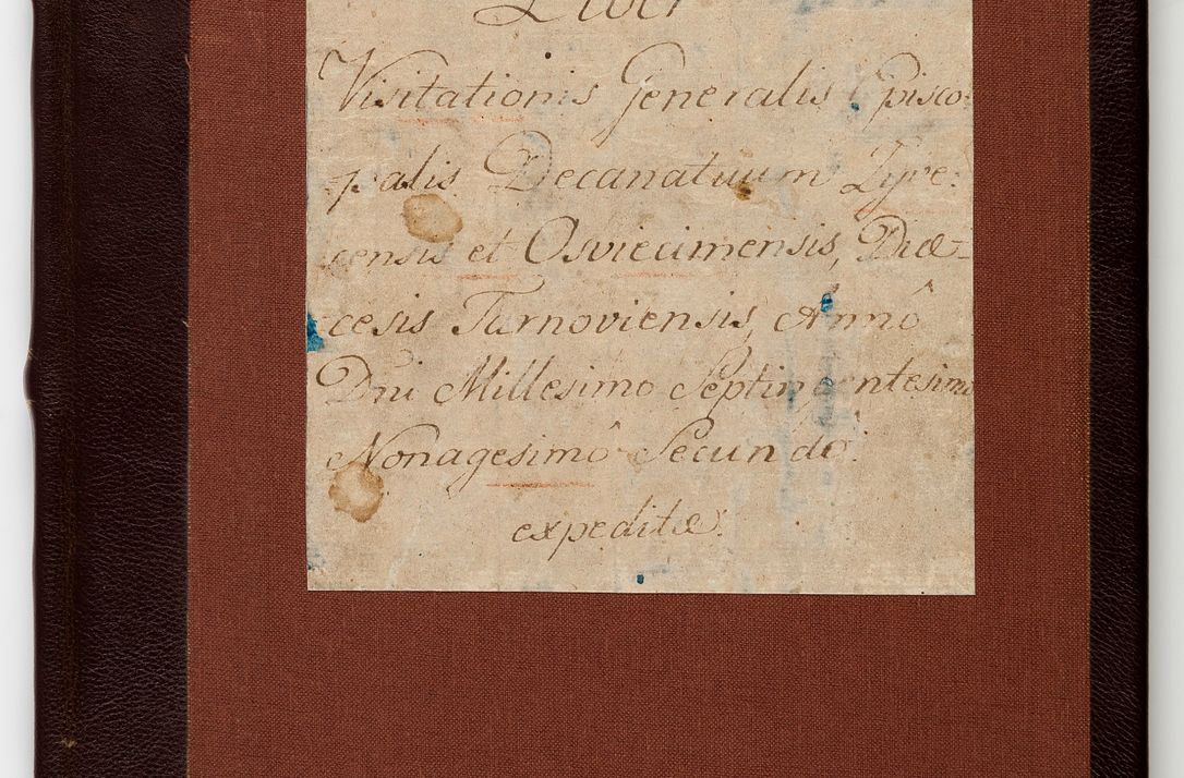Zdjęcie nr 1 dla obiektu archiwalnego: Acta visitationis generalis decanatuum Żywiecensis et Oswiencimensis in conformitate diplomaticae dispositionis ab R. D. Floriano Amano de Janowek Janowski, episcopo Tarnoviensi, Sacrae Caes. Reg. Majestatis consiliario , datae 20 Maji anni currentis in personam infrascripti delegati visitatoris gratiose emanatae, quae: 