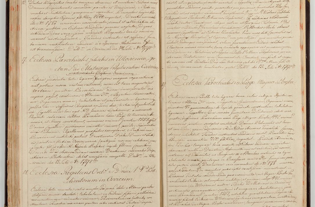 Zdjęcie nr 48 dla obiektu archiwalnego: Acta visitationis generalis decanatuum Żywiecensis et Oswiencimensis in conformitate diplomaticae dispositionis ab R. D. Floriano Amano de Janowek Janowski, episcopo Tarnoviensi, Sacrae Caes. Reg. Majestatis consiliario , datae 20 Maji anni currentis in personam infrascripti delegati visitatoris gratiose emanatae, quae: 