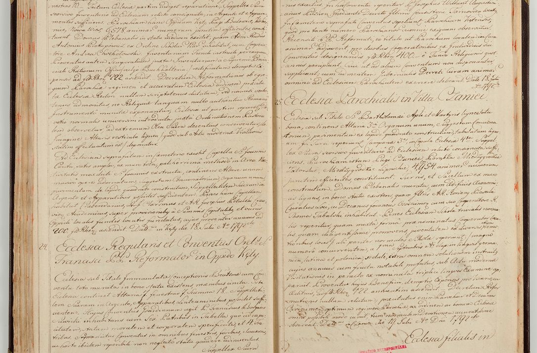 Zdjęcie nr 50 dla obiektu archiwalnego: Acta visitationis generalis decanatuum Żywiecensis et Oswiencimensis in conformitate diplomaticae dispositionis ab R. D. Floriano Amano de Janowek Janowski, episcopo Tarnoviensi, Sacrae Caes. Reg. Majestatis consiliario , datae 20 Maji anni currentis in personam infrascripti delegati visitatoris gratiose emanatae, quae: 