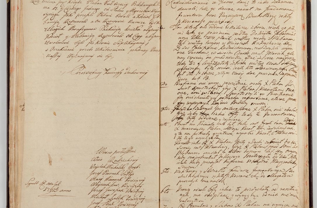 Zdjęcie nr 24 dla obiektu archiwalnego: Acta visitationis generalis decanatuum Żywiecensis et Oswiencimensis in conformitate diplomaticae dispositionis ab R. D. Floriano Amano de Janowek Janowski, episcopo Tarnoviensi, Sacrae Caes. Reg. Majestatis consiliario , datae 20 Maji anni currentis in personam infrascripti delegati visitatoris gratiose emanatae, quae: 