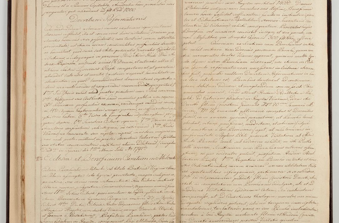 Zdjęcie nr 18 dla obiektu archiwalnego: Acta visitationis generalis decanatuum Żywiecensis et Oswiencimensis in conformitate diplomaticae dispositionis ab R. D. Floriano Amano de Janowek Janowski, episcopo Tarnoviensi, Sacrae Caes. Reg. Majestatis consiliario , datae 20 Maji anni currentis in personam infrascripti delegati visitatoris gratiose emanatae, quae: 