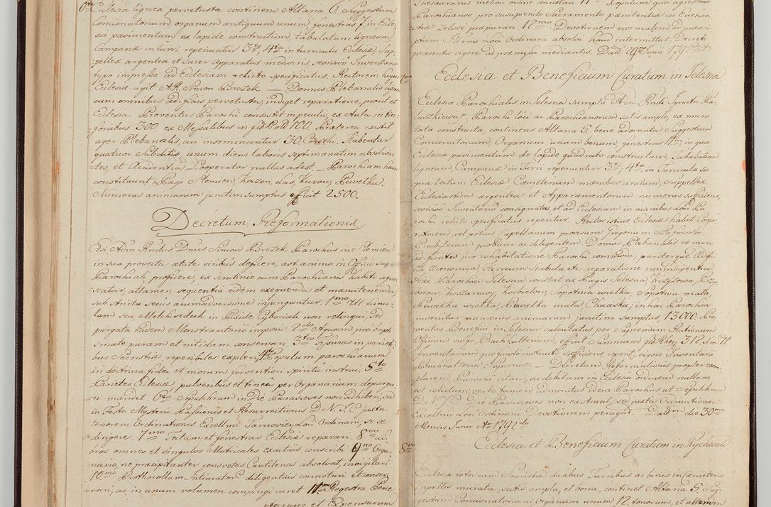 Zdjęcie nr 16 dla obiektu archiwalnego: Acta visitationis generalis decanatuum Żywiecensis et Oswiencimensis in conformitate diplomaticae dispositionis ab R. D. Floriano Amano de Janowek Janowski, episcopo Tarnoviensi, Sacrae Caes. Reg. Majestatis consiliario , datae 20 Maji anni currentis in personam infrascripti delegati visitatoris gratiose emanatae, quae: 