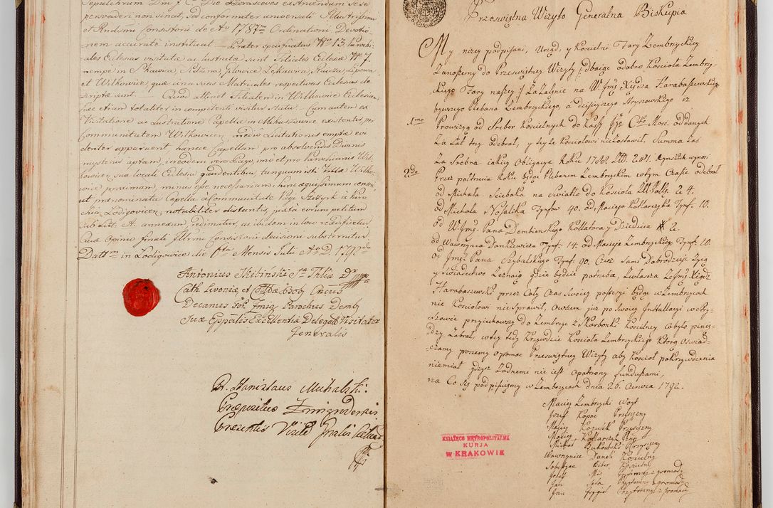 Zdjęcie nr 21 dla obiektu archiwalnego: Acta visitationis generalis decanatuum Żywiecensis et Oswiencimensis in conformitate diplomaticae dispositionis ab R. D. Floriano Amano de Janowek Janowski, episcopo Tarnoviensi, Sacrae Caes. Reg. Majestatis consiliario , datae 20 Maji anni currentis in personam infrascripti delegati visitatoris gratiose emanatae, quae: 