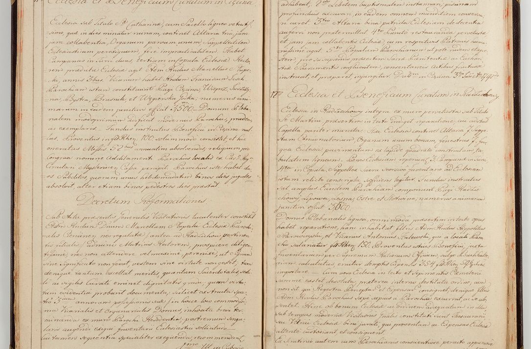 Zdjęcie nr 19 dla obiektu archiwalnego: Acta visitationis generalis decanatuum Żywiecensis et Oswiencimensis in conformitate diplomaticae dispositionis ab R. D. Floriano Amano de Janowek Janowski, episcopo Tarnoviensi, Sacrae Caes. Reg. Majestatis consiliario , datae 20 Maji anni currentis in personam infrascripti delegati visitatoris gratiose emanatae, quae: 