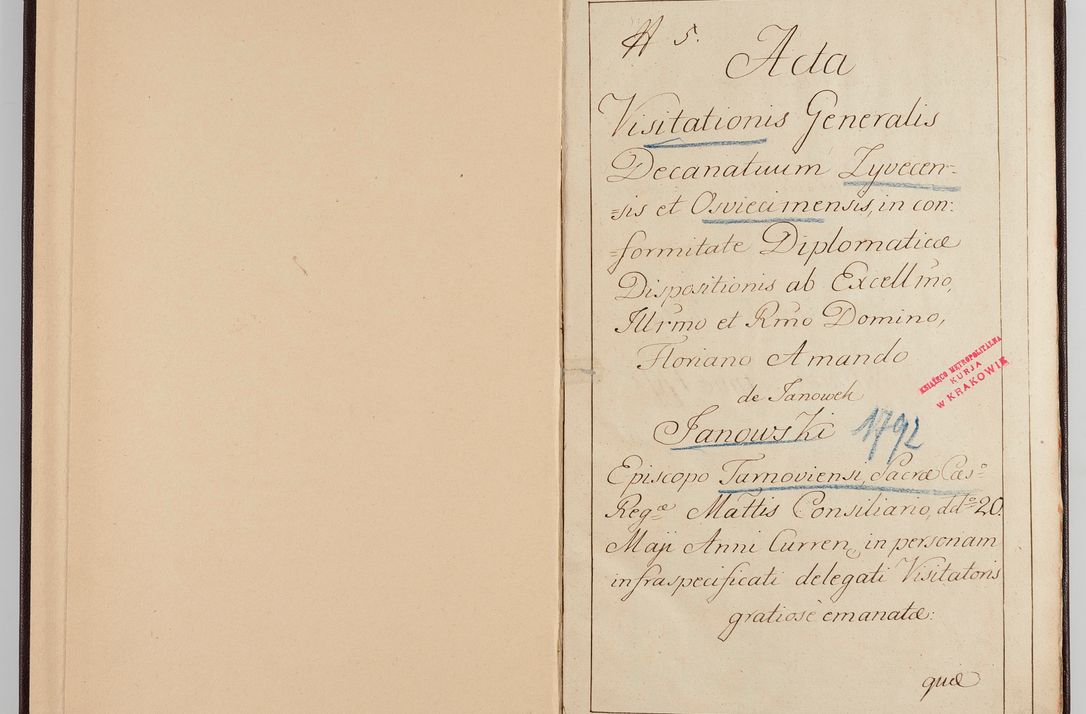 Zdjęcie nr 5 dla obiektu archiwalnego: Acta visitationis generalis decanatuum Żywiecensis et Oswiencimensis in conformitate diplomaticae dispositionis ab R. D. Floriano Amano de Janowek Janowski, episcopo Tarnoviensi, Sacrae Caes. Reg. Majestatis consiliario , datae 20 Maji anni currentis in personam infrascripti delegati visitatoris gratiose emanatae, quae: 
