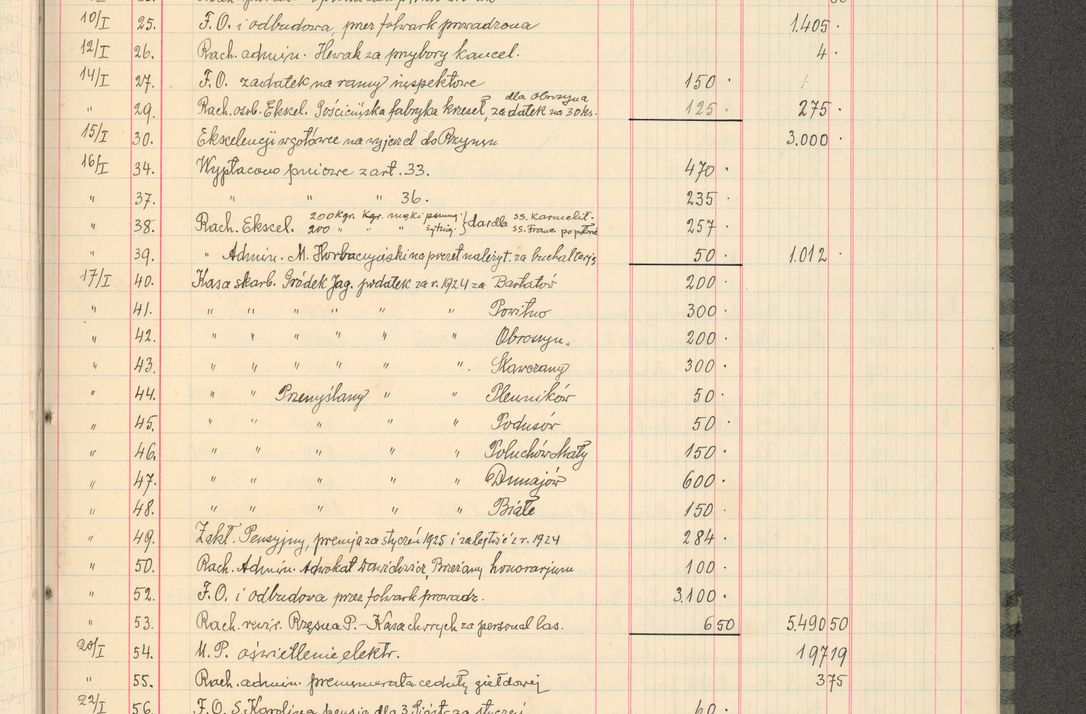 Zdjęcie nr 35 dla obiektu archiwalnego: Kasa 1924-1929