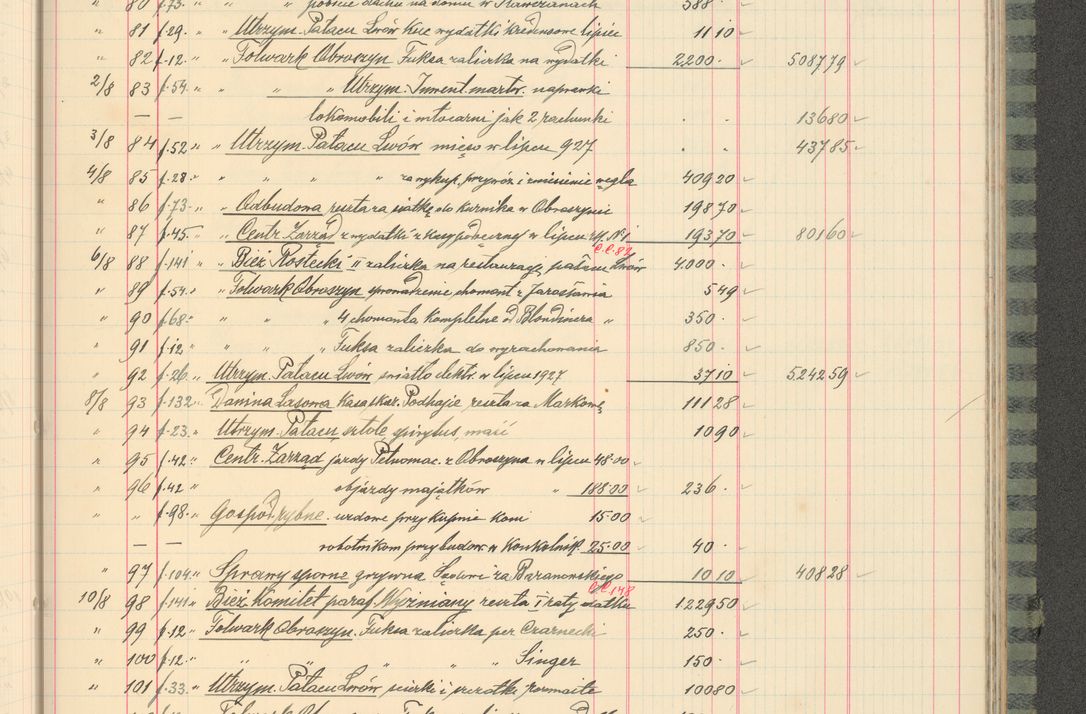 Zdjęcie nr 179 dla obiektu archiwalnego: Kasa 1924-1929