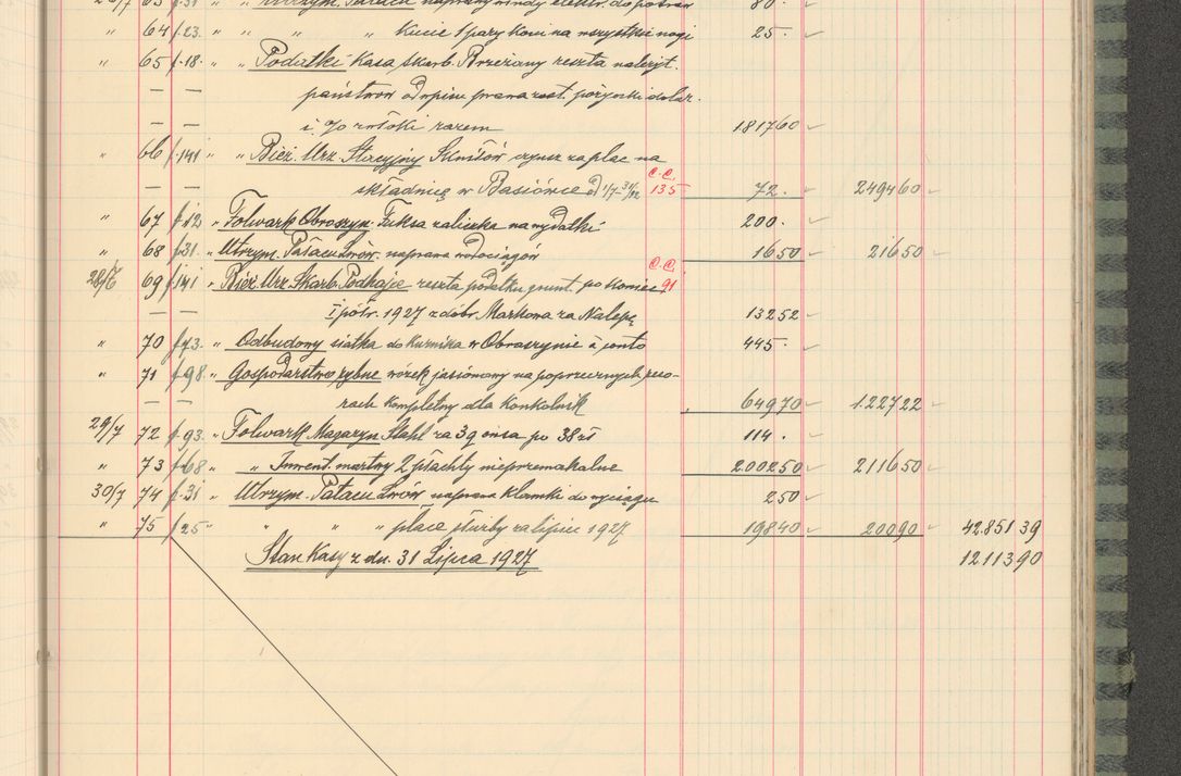 Zdjęcie nr 177 dla obiektu archiwalnego: Kasa 1924-1929