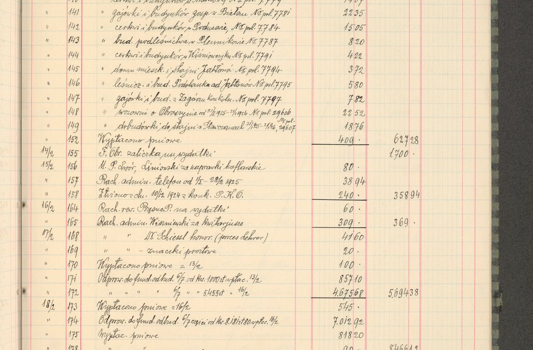 Zdjęcie nr 39 dla obiektu archiwalnego: Kasa 1924-1929