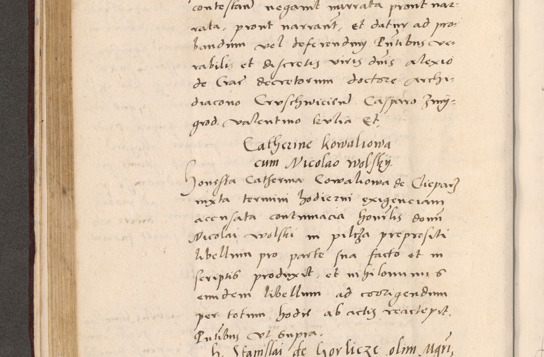 Zdjęcie nr 198 dla obiektu archiwalnego: Acta actorum, sententiarum diffinitivarum coram reverendo domino Petro Miscowski canonico et in spiritualibus vicario generali Cracoviensi ad annum Domini Mᵐᵘᵐ DXLVIᵗᵘᵐ, cuius indictio est quarta, pontificatus sanctissimi in Christo patris et domini nostri domini Pauli divina providencia pape tercii, a die tercia mensis Novembris, annus duodecimus (sic!) feliciter continuantur