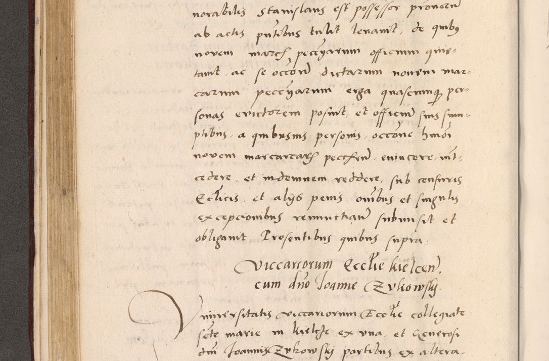 Zdjęcie nr 200 dla obiektu archiwalnego: Acta actorum, sententiarum diffinitivarum coram reverendo domino Petro Miscowski canonico et in spiritualibus vicario generali Cracoviensi ad annum Domini Mᵐᵘᵐ DXLVIᵗᵘᵐ, cuius indictio est quarta, pontificatus sanctissimi in Christo patris et domini nostri domini Pauli divina providencia pape tercii, a die tercia mensis Novembris, annus duodecimus (sic!) feliciter continuantur