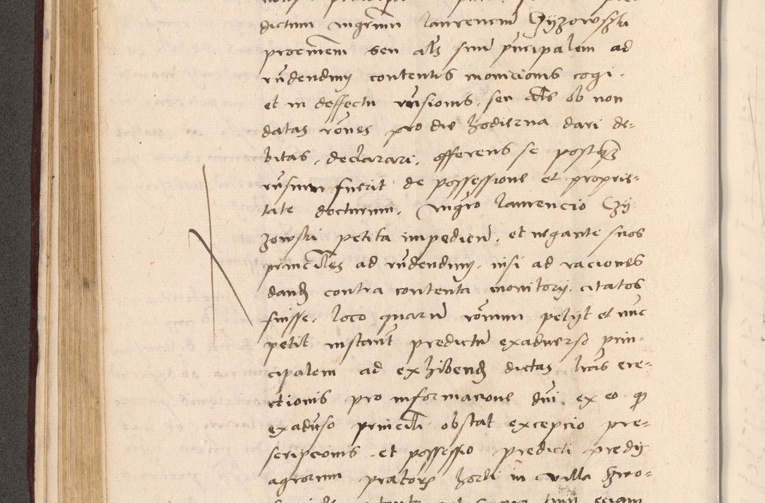Zdjęcie nr 188 dla obiektu archiwalnego: Acta actorum, sententiarum diffinitivarum coram reverendo domino Petro Miscowski canonico et in spiritualibus vicario generali Cracoviensi ad annum Domini Mᵐᵘᵐ DXLVIᵗᵘᵐ, cuius indictio est quarta, pontificatus sanctissimi in Christo patris et domini nostri domini Pauli divina providencia pape tercii, a die tercia mensis Novembris, annus duodecimus (sic!) feliciter continuantur