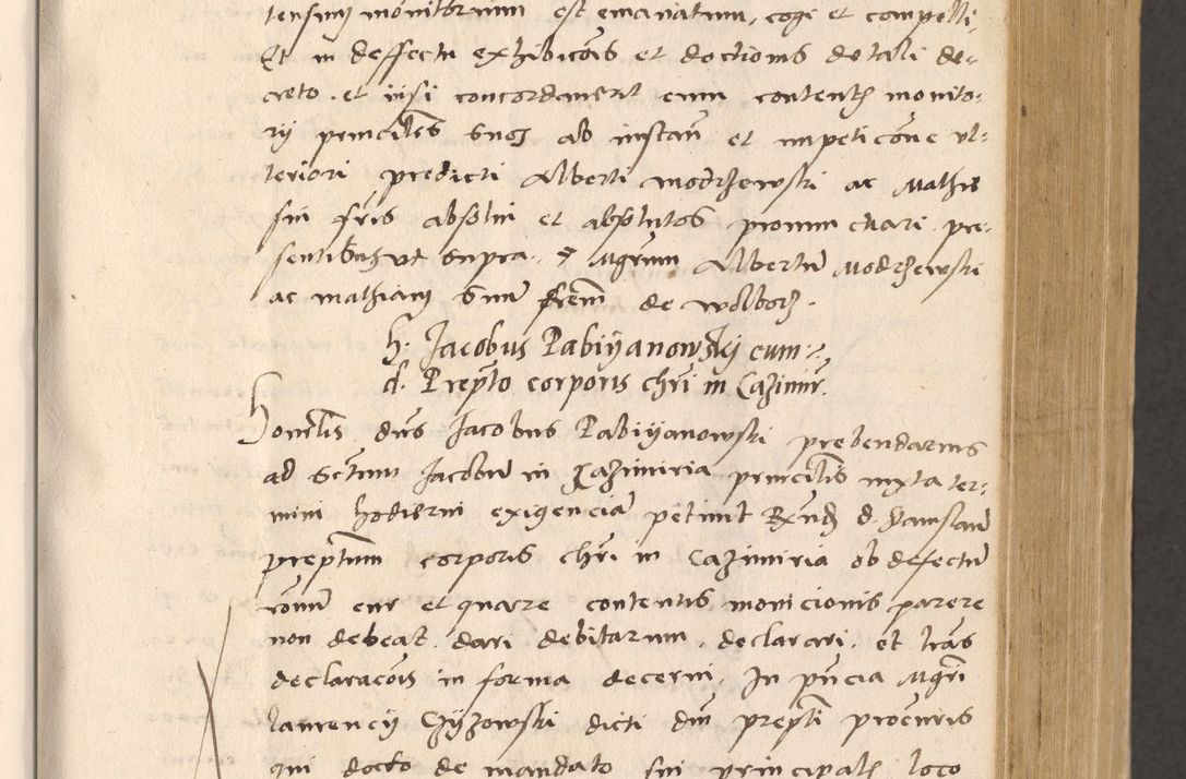 Zdjęcie nr 187 dla obiektu archiwalnego: Acta actorum, sententiarum diffinitivarum coram reverendo domino Petro Miscowski canonico et in spiritualibus vicario generali Cracoviensi ad annum Domini Mᵐᵘᵐ DXLVIᵗᵘᵐ, cuius indictio est quarta, pontificatus sanctissimi in Christo patris et domini nostri domini Pauli divina providencia pape tercii, a die tercia mensis Novembris, annus duodecimus (sic!) feliciter continuantur