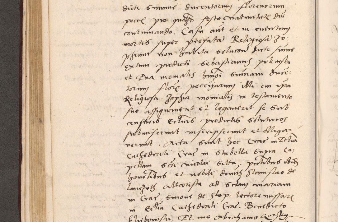 Zdjęcie nr 178 dla obiektu archiwalnego: Acta actorum, sententiarum diffinitivarum coram reverendo domino Petro Miscowski canonico et in spiritualibus vicario generali Cracoviensi ad annum Domini Mᵐᵘᵐ DXLVIᵗᵘᵐ, cuius indictio est quarta, pontificatus sanctissimi in Christo patris et domini nostri domini Pauli divina providencia pape tercii, a die tercia mensis Novembris, annus duodecimus (sic!) feliciter continuantur