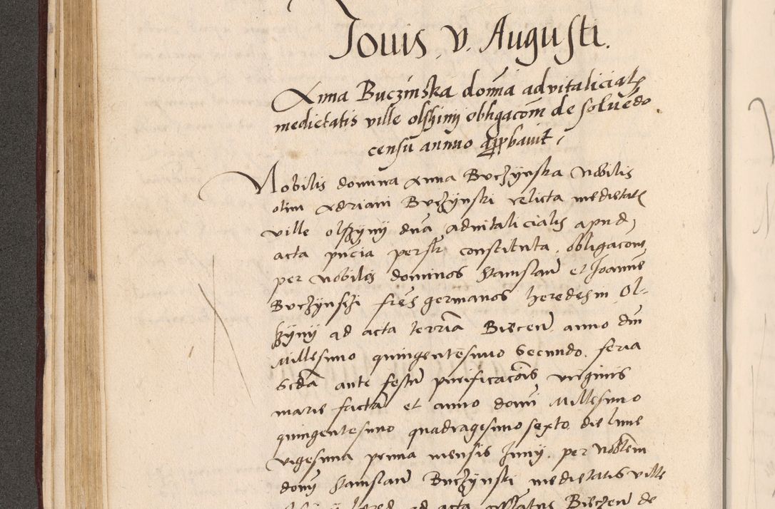 Zdjęcie nr 174 dla obiektu archiwalnego: Acta actorum, sententiarum diffinitivarum coram reverendo domino Petro Miscowski canonico et in spiritualibus vicario generali Cracoviensi ad annum Domini Mᵐᵘᵐ DXLVIᵗᵘᵐ, cuius indictio est quarta, pontificatus sanctissimi in Christo patris et domini nostri domini Pauli divina providencia pape tercii, a die tercia mensis Novembris, annus duodecimus (sic!) feliciter continuantur
