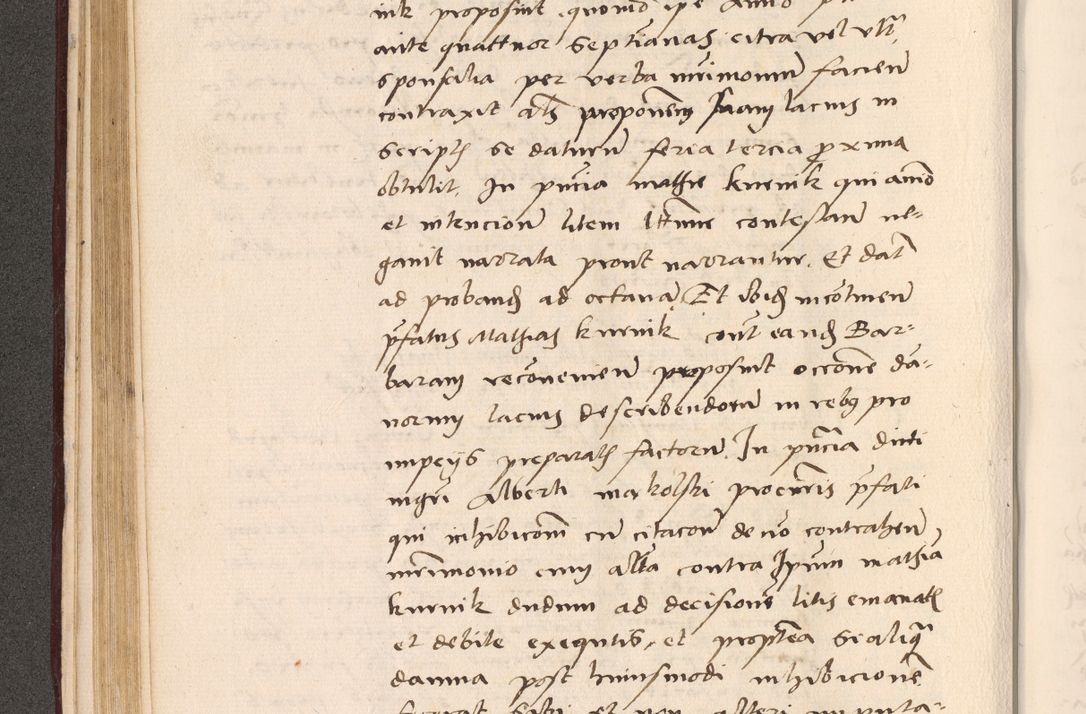 Zdjęcie nr 168 dla obiektu archiwalnego: Acta actorum, sententiarum diffinitivarum coram reverendo domino Petro Miscowski canonico et in spiritualibus vicario generali Cracoviensi ad annum Domini Mᵐᵘᵐ DXLVIᵗᵘᵐ, cuius indictio est quarta, pontificatus sanctissimi in Christo patris et domini nostri domini Pauli divina providencia pape tercii, a die tercia mensis Novembris, annus duodecimus (sic!) feliciter continuantur